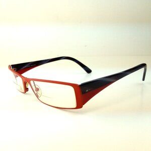ETRO Eyeglasses Frame MOD VE H72 Red with Black Unisex Size 55/15/145